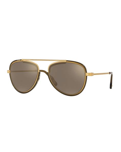 versace men's metal aviator sunglasses|Versace sunglasses aviator style.